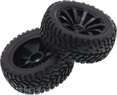 4PCS Treehobby OD 2.99" (76mm x 30mm) Rubber RC Wheel 12mm Hex Hub Wheels and Tires Set Compatible with 1/10 On Road Racing Car,Touring Car in Saudi Arabia