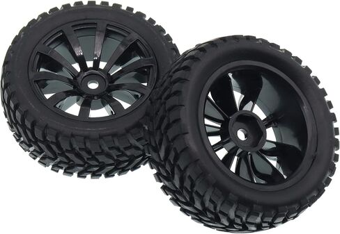 4PCS Treehobby OD 2.99" (76mm x 30mm) Rubber RC Wheel 12mm Hex Hub Wheels and Tires Set Compatible with 1/10 On Road Racing Car,Touring Car in Saudi Arabia