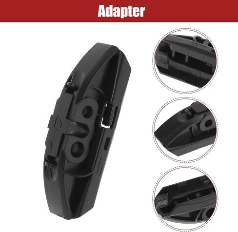 ACROPIX 17inch Silicone Front Window Windshield Wiper Blade Left Driving All Season with Adapter for Side Pin 4.8mm / 6.3mm / 6mm Black - Pack of 1 in Saudi Arabia