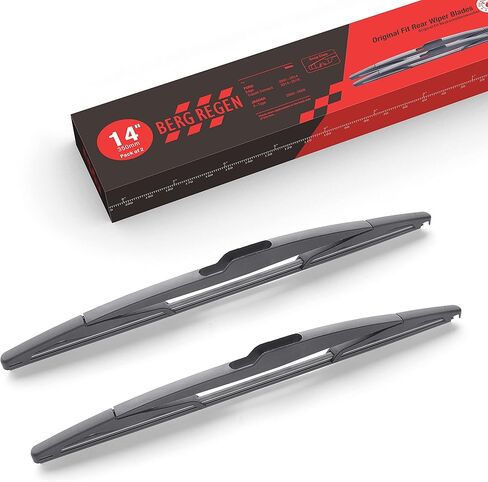 شفرات ممسحة خلفية 14 بوصة (14-D) تناسب Transit Connect 2018 2017 2016 2015 2014 Ford Edge 2014 2013 2012 2011 2010 2009 2008 2007 شفرات ممسحة الزجاج الأمامي الخلفية (عبوة من 2) in Kuwait