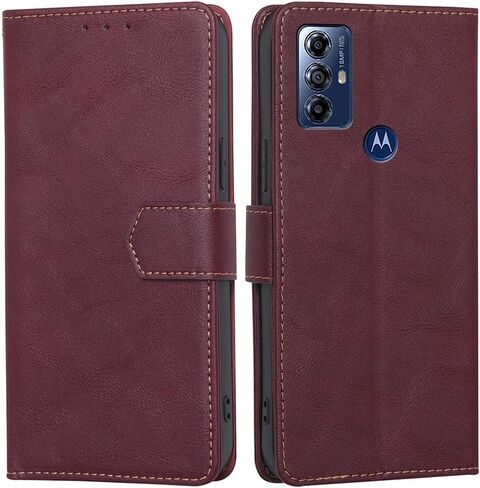 for Moto G Play 2023 Wallet case,PU Leather Flip Folio Case with Card Holder RFID Blocking Kickstand Shockproof Phone Cover for Motorola Moto G Play 2023 Case 6.5inch (Brown) in Saudi Arabia
