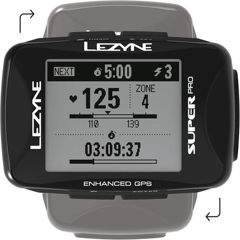 كمبيوتر دراجة LEZYNE Super Pro Performance GPS، وقت تشغيل 28 ساعة، قابل لإعادة الشحن عبر USB، ANT+ وبلوتوث ذكي، دراجات جبلية وطريق in Saudi Arabia