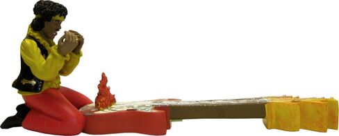 Jimi Hendrix - Burning Guitar - Incense Burner Statue in Saudi Arabia