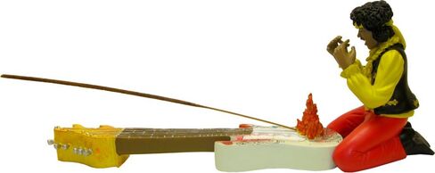 Jimi Hendrix - Burning Guitar - Incense Burner Statue in Saudi Arabia