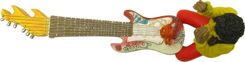 Jimi Hendrix - Burning Guitar - Incense Burner Statue in Saudi Arabia