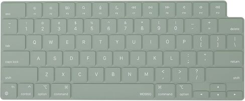 MOSISO Keyboard Cover with Solid Texture Compatible with MacBook Air 15 M3 A3114 M2 A2941/Air 13.6 M3 A3113 M2 A2681/Pro 14/16 M3 M2 M1 A2918 A2992 A2779 A2442 A2991 A2780 A2485, Antique Green in Saudi Arabia