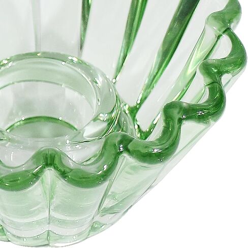 Glass Candlestick Holder 3 Pcs - Clear Taper Candle Holders for Candle Stick, Tapered Candlestick Holders for Home Decor, Weddin, Dinner Party in Kuwait