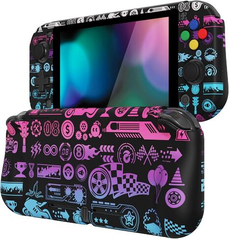 حافظة واقية من Playvital ZealProtect لجهاز Nintendo Switch Lite، غطاء مقبض ذو قشرة صلبة لجهاز Nintendo Switch Lite مع واقي شاشة وأغطية قبضة الإبهام وأغطية الأزرار in Saudi Arabia