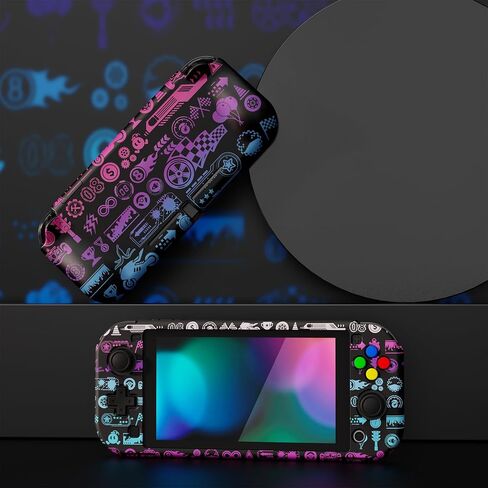 حافظة واقية من Playvital ZealProtect لجهاز Nintendo Switch Lite، غطاء مقبض ذو قشرة صلبة لجهاز Nintendo Switch Lite مع واقي شاشة وأغطية قبضة الإبهام وأغطية الأزرار in Saudi Arabia
