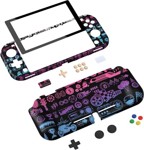 حافظة واقية من Playvital ZealProtect لجهاز Nintendo Switch Lite، غطاء مقبض ذو قشرة صلبة لجهاز Nintendo Switch Lite مع واقي شاشة وأغطية قبضة الإبهام وأغطية الأزرار in Saudi Arabia