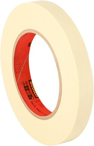3M General Use 201+ Masking Tape - 0.75 in. (W) x 180 ft. (L) Crepe Masking Tape Roll with Solvent Free Rubber Adhesive in Saudi Arabia