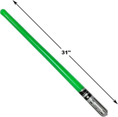 Pack of 8 Inflatable Light Saber Sword Toys - 8 Green Lightsabers - Pool, Beach, Party Favors, LARP, Halloween Costume, give Away, Christmas Stocking Stuffer in Kuwait