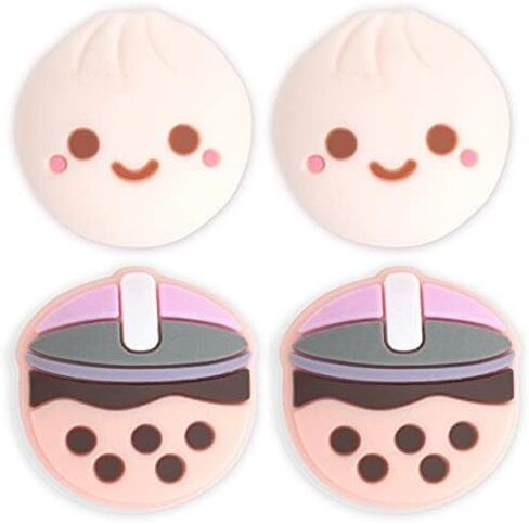BelugaDesign Corgi Boba OLED Bundle | Carry Case Soft Cover Thumb Grips Kit | Cute Anime Bubble Tea Kawaii Dog Pink Pastel Travel Accessories for Girls Women | Compatible with Nintendo Switch OLED in Saudi Arabia