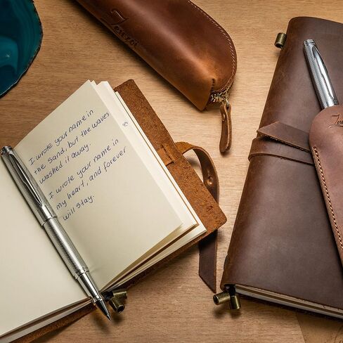 ZenZoi Executive Pen – Elegant Blue Rollerball Pen. Premium Fine Point Smooth Writing Roller Pen Gel Ink. Fancy, Luxury Pen for Men, Women. Refillable, Business, High End Pen Gift Set in Saudi Arabia