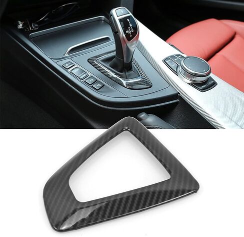 RYANSTAR RACING Carbon Fiber Gear Shift Knob Panel Frame Trim Compatible with BMW F20 F21 F22 F23 F30 F34 F35 F32 F33 F36 1 2 3 4 Series in Saudi Arabia