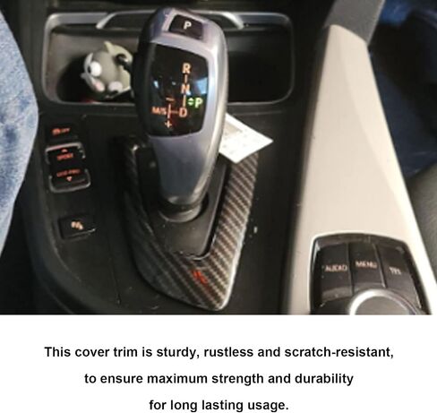 RYANSTAR RACING Carbon Fiber Gear Shift Knob Panel Frame Trim Compatible with BMW F20 F21 F22 F23 F30 F34 F35 F32 F33 F36 1 2 3 4 Series in Saudi Arabia