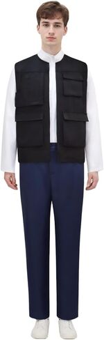 Adult Han Solo Costume Men Han Solo Cosplay Shirt Vest Pants Uniform Full Set for Halloween in Saudi Arabia