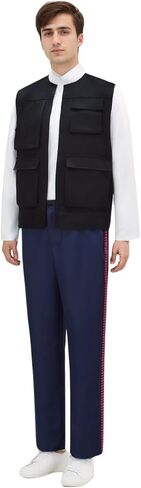 Adult Han Solo Costume Men Han Solo Cosplay Shirt Vest Pants Uniform Full Set for Halloween in Saudi Arabia