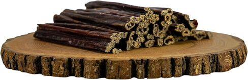 Plain & Simple 6 Inches Beef Gullet Sticks for Dogs |10 Oz - 25 Pcs Hormone Free Beef Esophagus Dog Treats | Highly Digestible High Protein Dehydrated Organic Dog Treats in Saudi Arabia