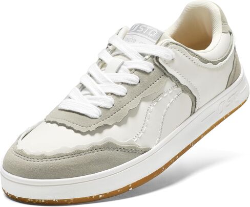 STQ Fashion Sneakers for Women | Lace Up Tennis Shoes Non Slip Comfortable Walking Sneakers in Saudi Arabia
