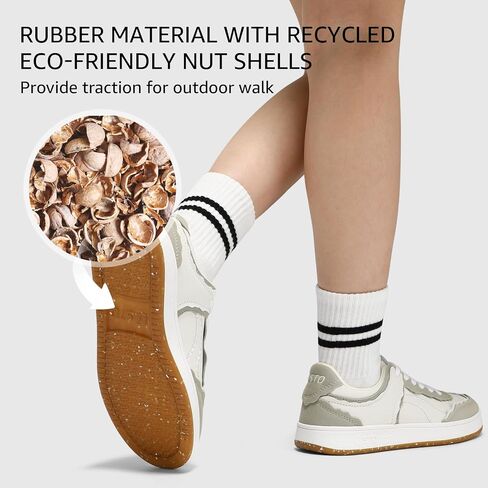 STQ Fashion Sneakers for Women | Lace Up Tennis Shoes Non Slip Comfortable Walking Sneakers in Saudi Arabia