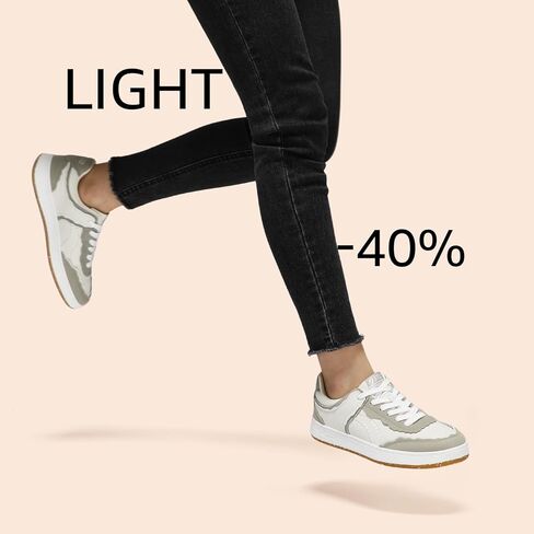 STQ Fashion Sneakers for Women | Lace Up Tennis Shoes Non Slip Comfortable Walking Sneakers in Saudi Arabia
