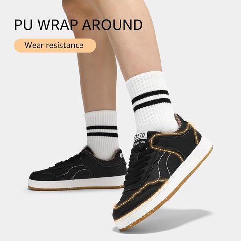 STQ Fashion Sneakers for Women | Lace Up Tennis Shoes Non Slip Comfortable Walking Sneakers in Saudi Arabia