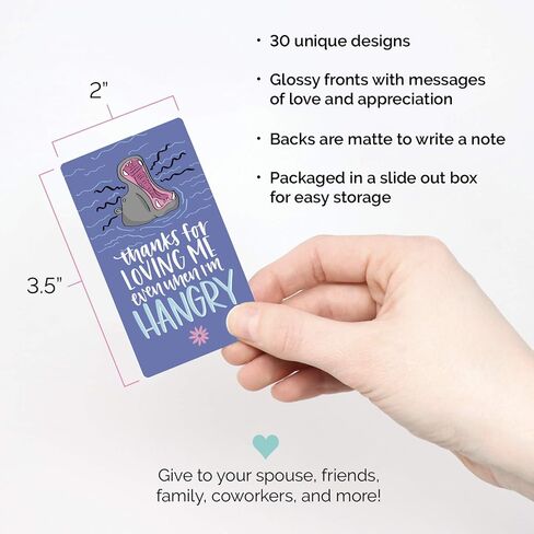 مجموعة بطاقات Love Note Card Deck من بلوم - بطاقات اقتباس عاطفية لطيفة - مجموعة من ثلاثين بطاقة مقاس 2 × 3.5 بوصة - تصميمات متنوعة in Saudi Arabia