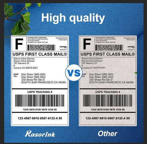 10 Rolls DK-2205 (2.4" X 100 Ft) Compatible Continuous Labels Replacement for Brother DK-2205, Use with Brother QL Label Printers -DK22205Labels [10 Rolls + 10 Frame] in Saudi Arabia