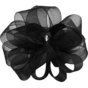 Berwick Offray LLC 424315 Simply Sheer Asiana Ribbon -5/8" W X 25 yd - Black Ribbon