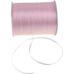 1/8-Inch Satin Ribbon by 870 Yard Giant Spool | Double Face Woven Polyester Ribbon Hanging Tag&Card for Art Projects | No Fading Scrapbook Fabric Ribbon (Hot Pink)