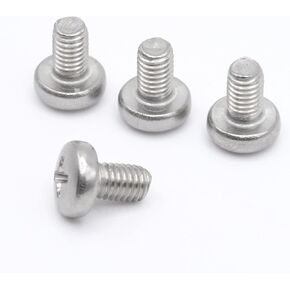Rear License Plate Screws Compatible with Mini Cooper - M5-0.8 x 8mm - Stainless Steel - Black Oxide (Pack of 4)