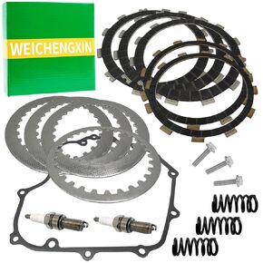 Clutch Kit Heavy Duty Springs & Cover Gasket for Kawasaki Ninja EX300 ABS EX300A EX300B 2013-2017 for Versys-X 300 KLE300 ABS 2017-2024 13088-059113088-0590 13089-0021 13089-0558 92145-1750 92154-0997