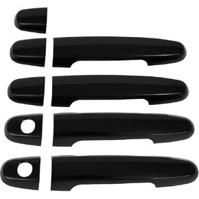 OCPTY 4PCS Door Handle Covers for 2002-2006 for Toyota Camry,2003-2011 for Toyota Corolla,2002-2011 for Toyota RAV4 Exterior Driver Side & Passenger Side Car Door Handle Covers Trim Kit Black
