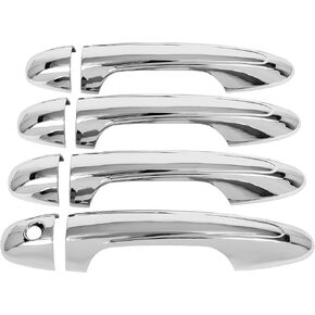 OCPTY 4PCS Door Handle Covers for 2013-2018 for Toyota RAV4,2016-2021 for Toyota Tacoma Exterior Driver Side & Passenger Side Car Door Handle Covers Trim Kit Chrome