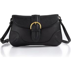 Coucoland Crossbody Bags for Women - Leather Saddle Purse Boho Cross Body Handbag with Adjustable Strap for Women Daily