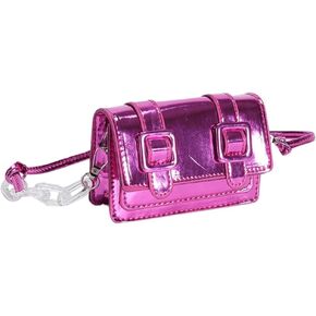 QWINEE Women's Buckle Decor Flap Bag Minimalist Shoulder Handbag Chain Detail Clutch Purse Solid Crossbody Bags