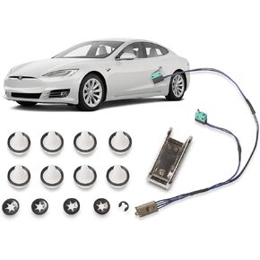 MIKODA Door Handle Repair Kit Stainless Upgrade Microswitch Wiring Harness Compatible with Tesla Model S 2012-2020 Replace 1042845-00-A 1042845-00-B 1016009-00-C