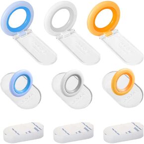 6 Pieces Toilet Seat Lifter, Toilet Seat Holder Clip Up, Avoid Contact Toilet Lid Lifter, Self-Adhesive Toilet Cover Handle, Handle Clean Lower Lid Lifter(Multi)