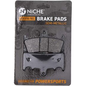 NICHE Brake Pad Set for Kawasaki Ninja ZX6R ZX12R ZX9R Suzuki Hayabusa ZZR600 59302-33860 Front Semi-Metallic