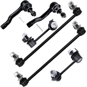 SCITOO 6pcs Suspension Kit Stabilizer Sway Bar Link Outer Tie Rod End For Infiniti FX35 FX45 2003 2004 2005 2006 2007 2008