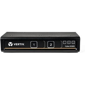 Vertiv Cybex Secure 4K UHD KVM 2-Port DVI-I DualHead EAL4+ NIAP TAA Compliant (SC920-001)