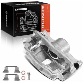 A-Premium Disc Brake Caliper Assembly with Bracket Compatible with Select Acura and Honda Models - Civic 1996-2011, EL 1997-2000, Insight 2010-2014 - Front Side