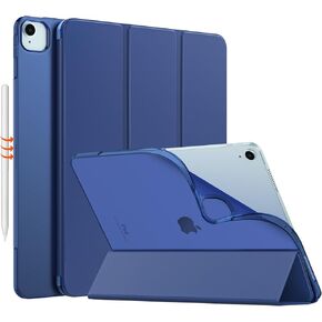 MoKo for iPad Air 13-inch (M2) Case 2024, 13"iPad Air Case 2024 iPad Air 13 Cover with Soft Translucent Frosted TPU Back Cover, Slim Smart Folio Protective iPad Air Case, Black