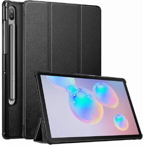 Fintie Slim Case for Samsung Galaxy Tab S6 10.5" 2019 (Model SM-T860/T865/T867), [Supports S Pen Wireless Charging] Tri-Fold Stand Cover Auto Sleep/Wake, Black