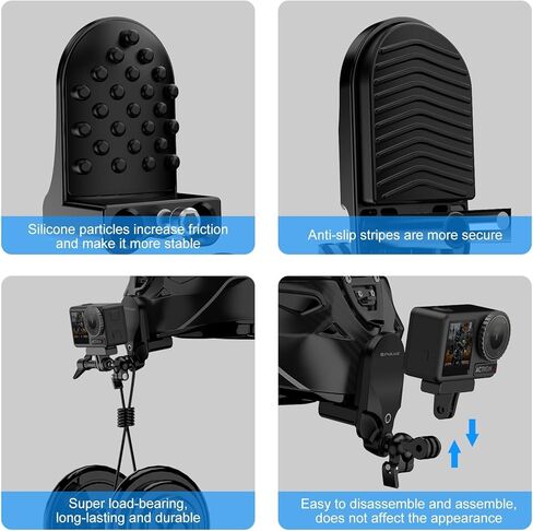 Motorcycle Helmet Chin Clamp Mount Camera Mount for Gopro Hero 12 11 10/ Insta360 X3 / DJI Action 4 in Saudi Arabia