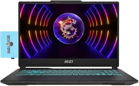 كمبيوتر محمول MSI Cyborg 15 للألعاب مقاس 15.6 بوصة 144 هرتز FHD (10-Core Intel i7-12650H، GeForce RTX 4060 8GB، 16GB DDR5 4800MHz RAM، 1TB PCIe SSD، Backlit KYB، WiFi 6، RJ-45، Win 11 Pro) مع Dockztorm Hub in Saudi Arabia