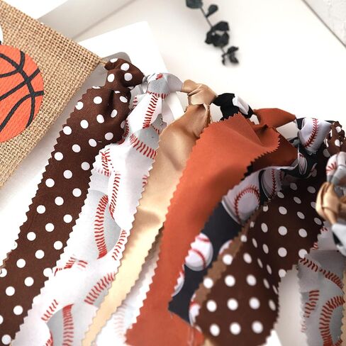 لافتة كرسي مرتفع واحدة للكرات الرياضية - كرة القدم/البيسبول/كرة السلة/كرة القدم، لافتة كرسي عالٍ لعيد الميلاد الأول للكرسي العالي، جميع الصور الرياضية لتزيين حفلات أعياد الميلاد، لافتة كرسي مرتفع لعيد الميلاد الأول للصبيان، تحطيم كعكة عيد الميلاد الأول (ك in Kuwait