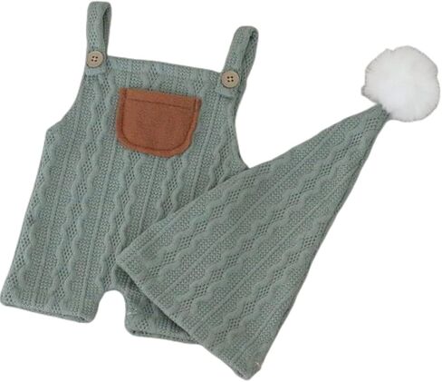 Newborn Photography Outfits Infant Boy Hat Pants Newborn Photography Props Rompers Baby Photoshoot Props Hat Clothes Set in Saudi Arabia