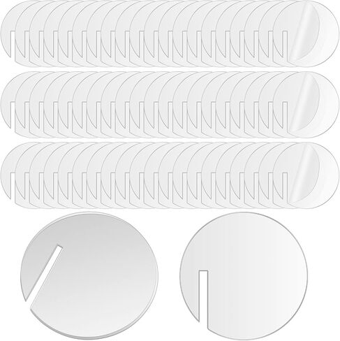 60 Pcs Acrylic Circle Drink Tags, Party Drink Tag Circles, Acrylic Tags Drinks Markers Wine Glass Disc Blank Acrylic Drinking Tags DIY Acrylic Drink Label for Rim of Glass Champagne, Clear in Saudi Arabia